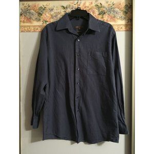 BCBG Medium Attitude Modern Fit Blue Casual Business Occasion Button Down Shirt